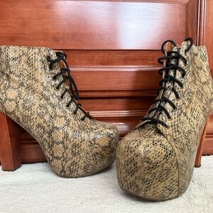 Jeffery Campbell Snakeskin Litas